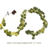 Lighted Olive Garland with Timer 5.9ft 100 LED Battery Operated Artificial Vine Light Leaf Garland Vine String Light Wall Party 4