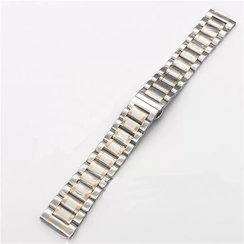 Universal Solid Stainless Steel Watch Band - Adjustable Metal Wristband Bracelet