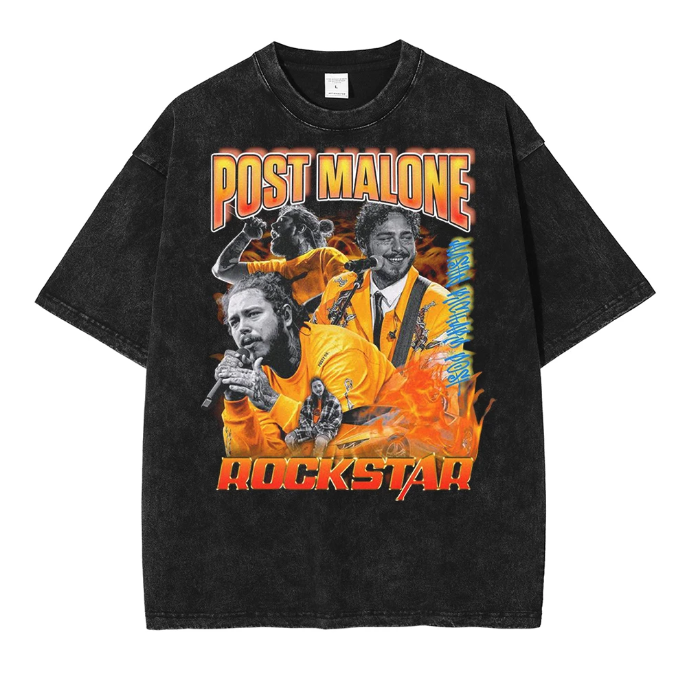 

2023 Graphic T Shirts Harajuku Oversize Tshirt Cotton Retro Rapper Portrait Print Top Vintage Tee Men Streetwear Summer Clothing