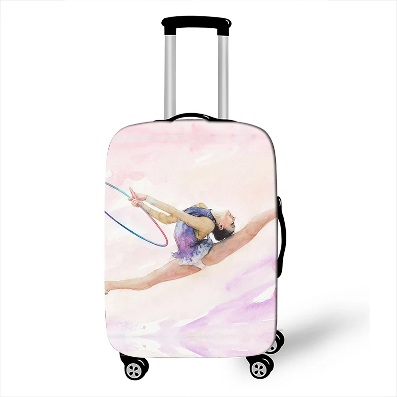 Housse De Valise XL élastique - Blanche Et Bleue - Protection Pour Bagages En Soute 29-32 Pouces - Lavable Et Réutilisable