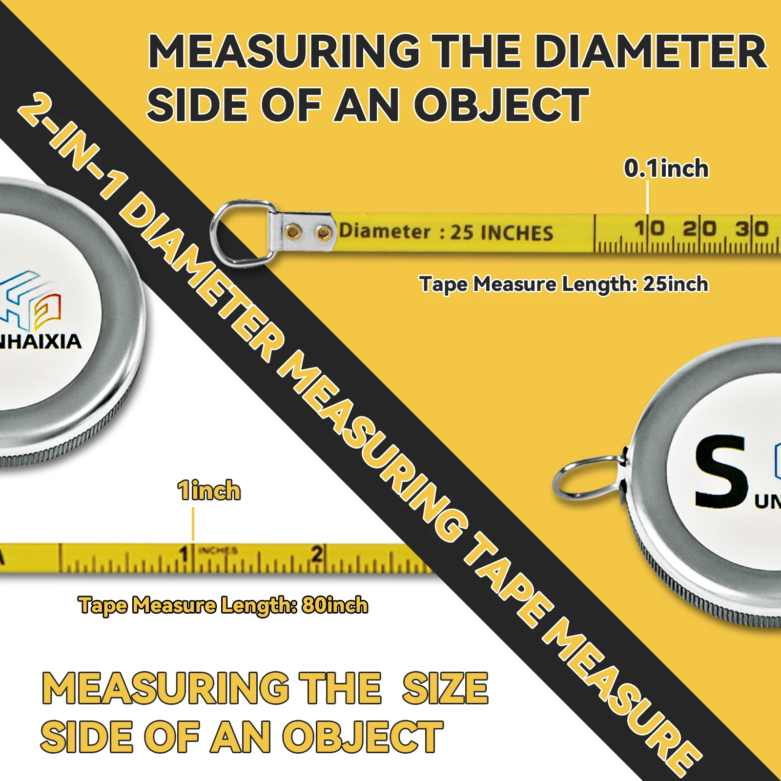 Stainless Steel Tape Measure Length and Diameter of Objects in Centimeters and Inches With Two Types tape measure measuring tape
