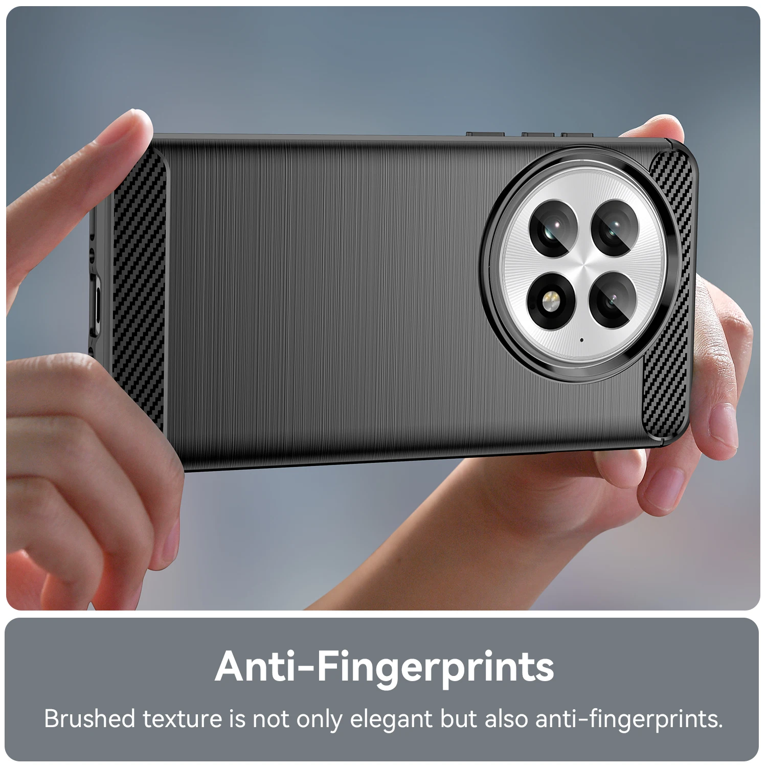 Shockproof Soft Silicone Carbon Fiber Phone Bumper Case Cover