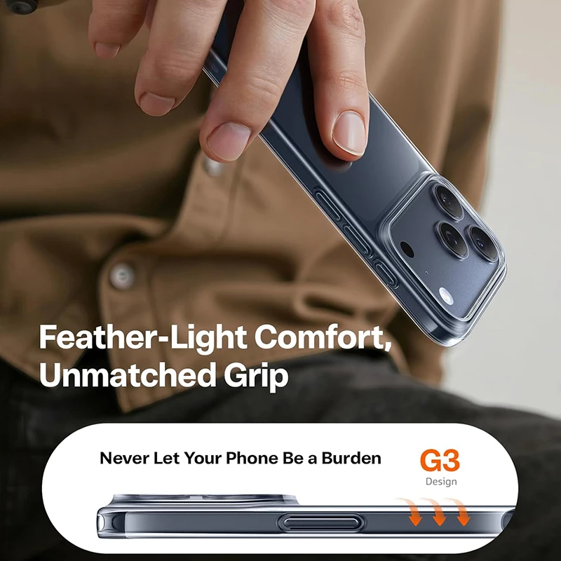 Luxury Ultra-Thin Transparent Hard Case - Premium Back Cover Shell