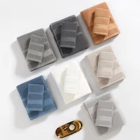Battilo Serviette de bain en coton doux absorbant pour le visage, serviette de luxe pour hôtel, Spa, salle de bain, serviette de plage solide, ensemble de serviettes de bain 2 pièces 2