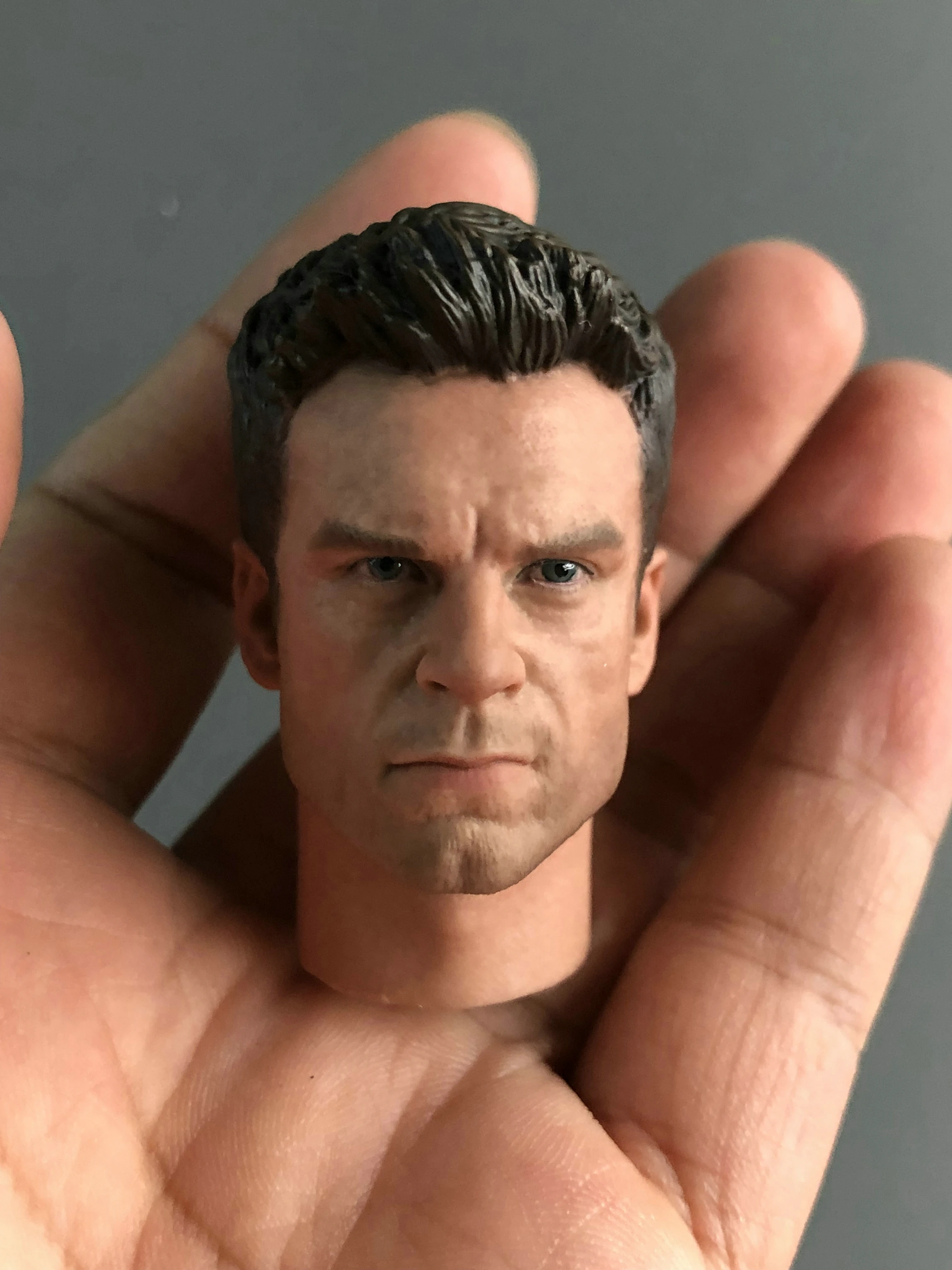 16 Brad Pitt Soldier Head Sculpt Carved For 12" Male Action Figure