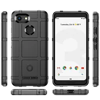 Shield Shockproof Case for Google Pixel 3 3XL 3a Anti-Slip Grid Silicone Cover for pixel 3a xl 3xl lite Armor Rubber Back Cases 2