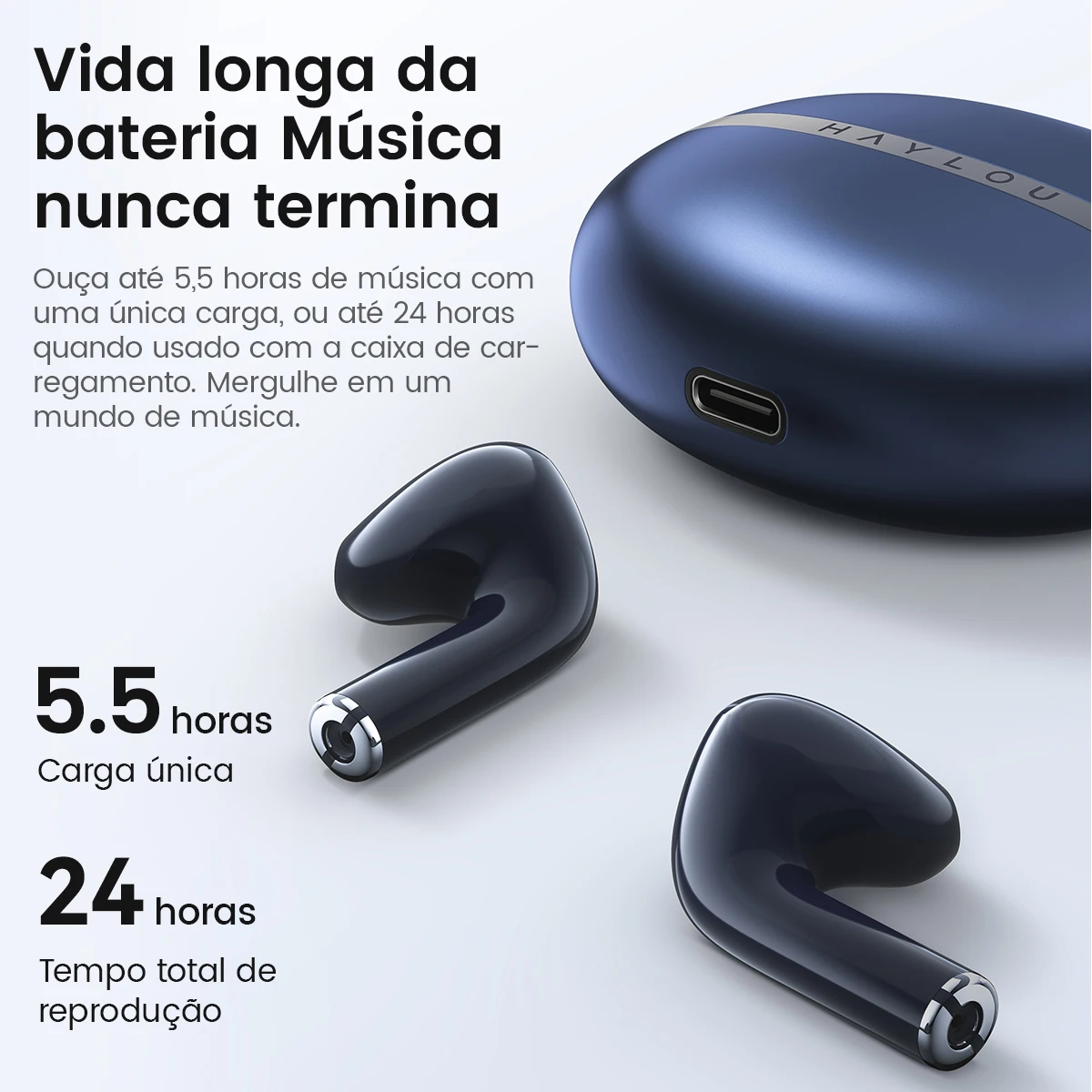 Auriculares sem fios ou True Wireless 