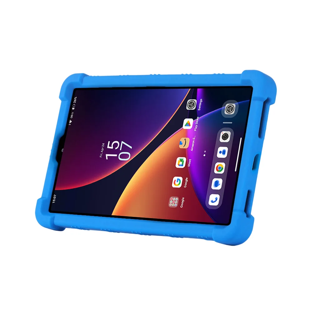 Kids Friendly Shockproof Silicone Tablet Case with Adjustable Stand
