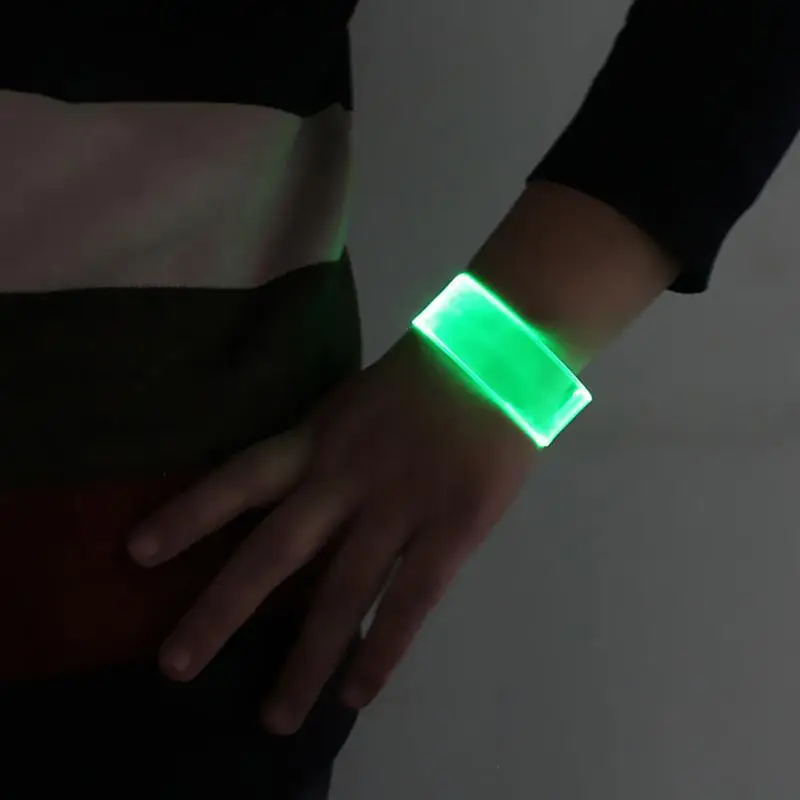 99% SALE LED Bracelet LED Battery Fluorescence Light-emitting   Wristbands Night Running Armband Glow Luminous Party Supplies