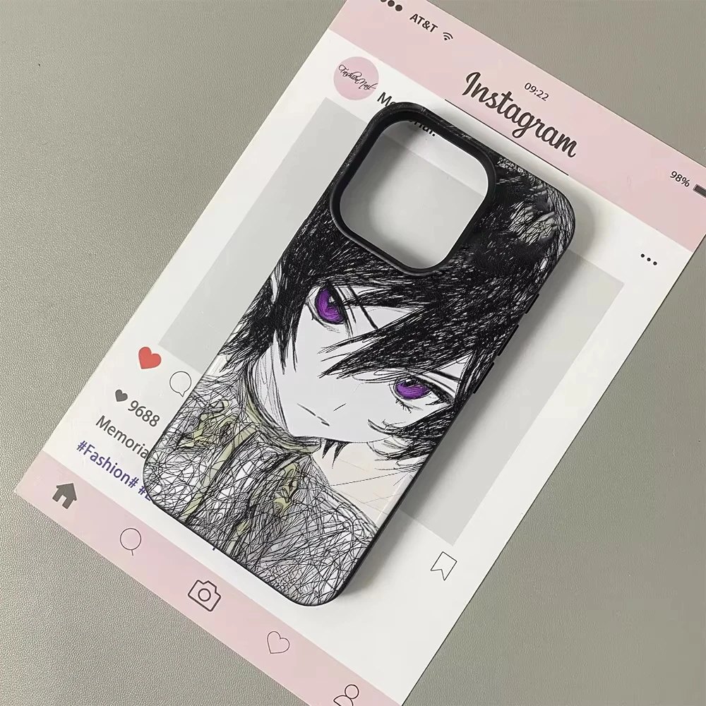 Green-Haired Anime Character Art Phone Case Cover