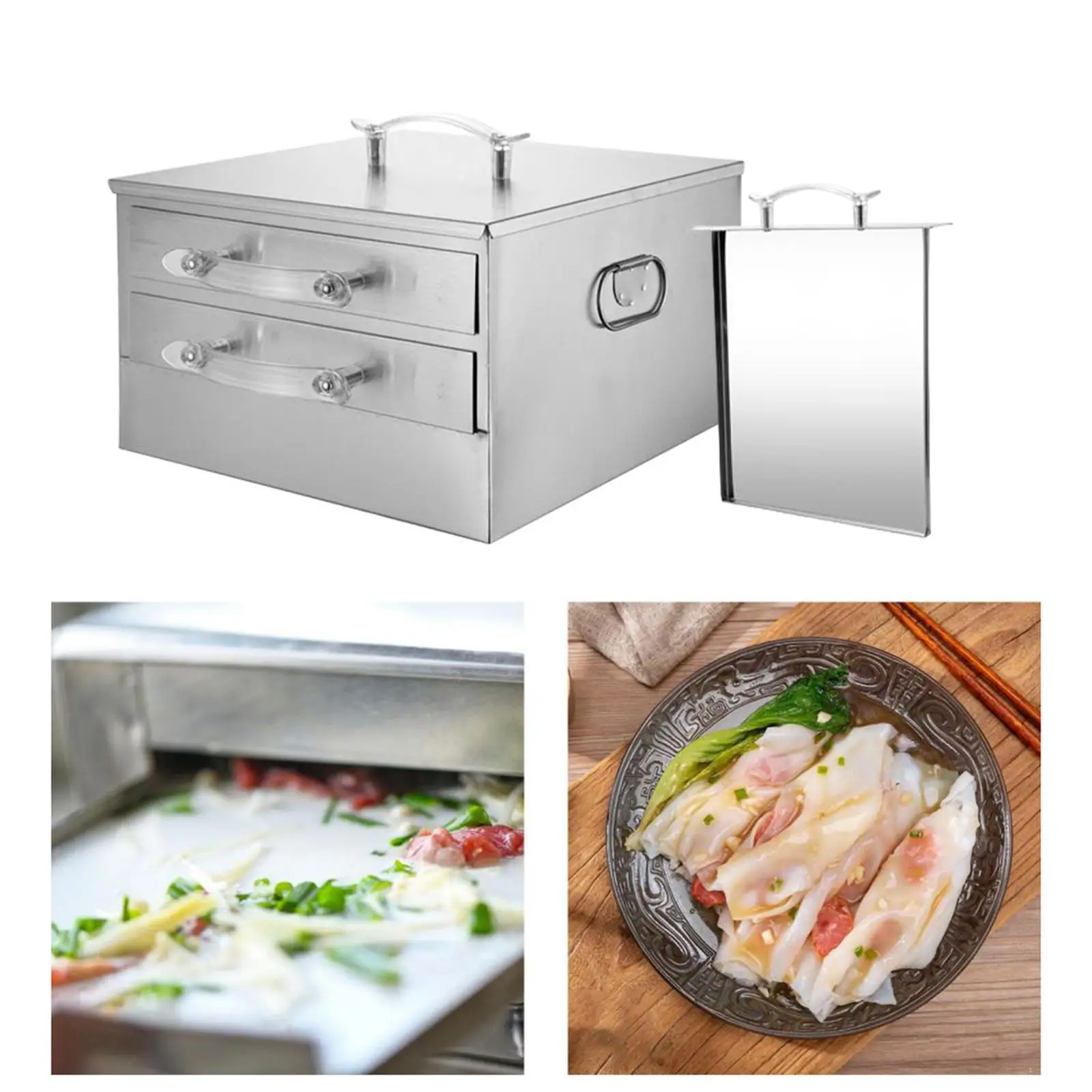 Stainless Steel Rice Roll Steamer Modern Kitchen Essential