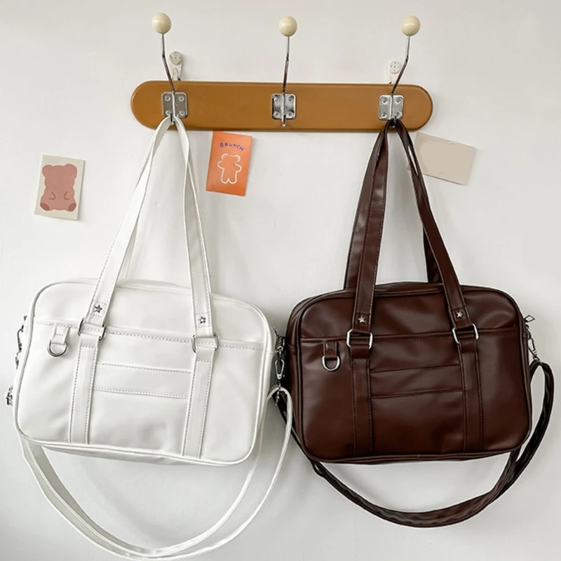 Large Capacity Shoulder Bag Crossbody Bags PU Leather Harajuku Handbag for Women