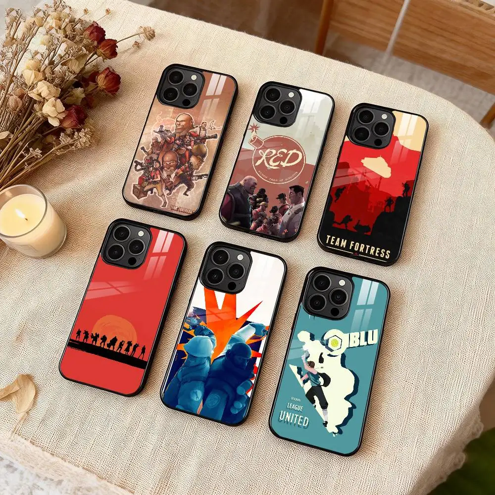 Buff Team F-Fortress 2 TF2 Phone Case For iPhone 17 16 15 14 13 12 Pro ...