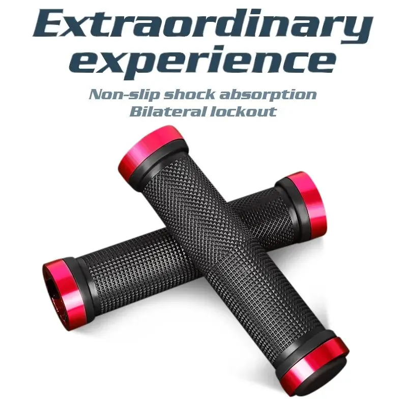 Bicycle Handle Cover Non-Slip Mountain Bike Aluminum Alloy Handle Rubber Cover Bicycle Accessories Riding Equipmen