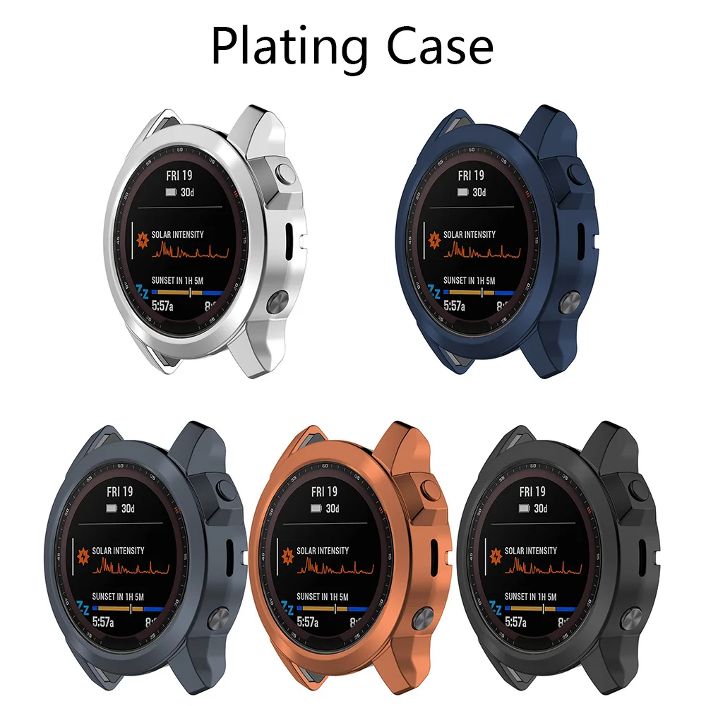 Durable TPU Half Cover Protective Case for Garmin Fenix 7 Series – Hollow Out Design