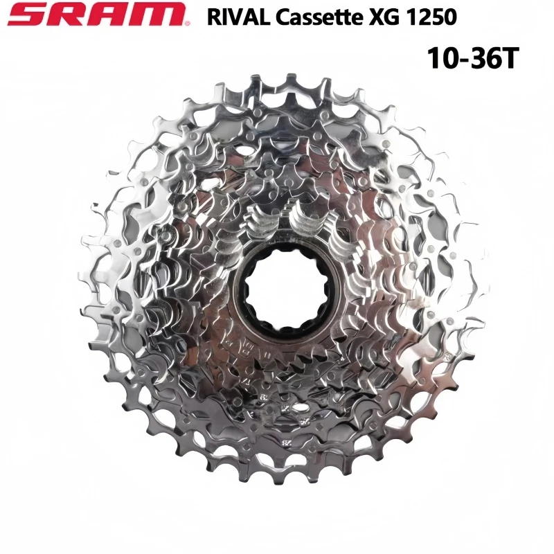 SRAM ライバル 1250 カセット XG 12S 10-36T シルバー 1251 XPLR XG 10