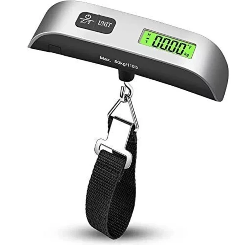 Compact Digital LCD Luggage Scale - Portable Travel Weight Tool