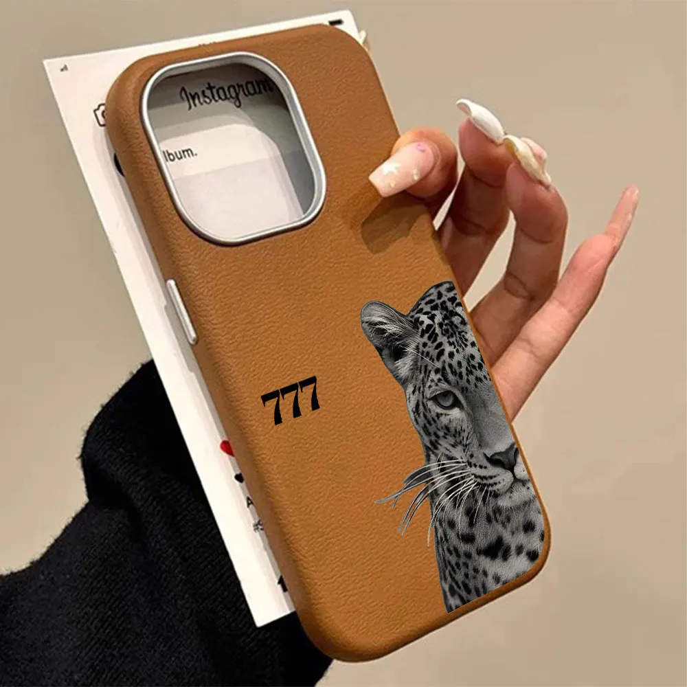 Cool Black Leopard Pattern Shockproof Soft Phone Case