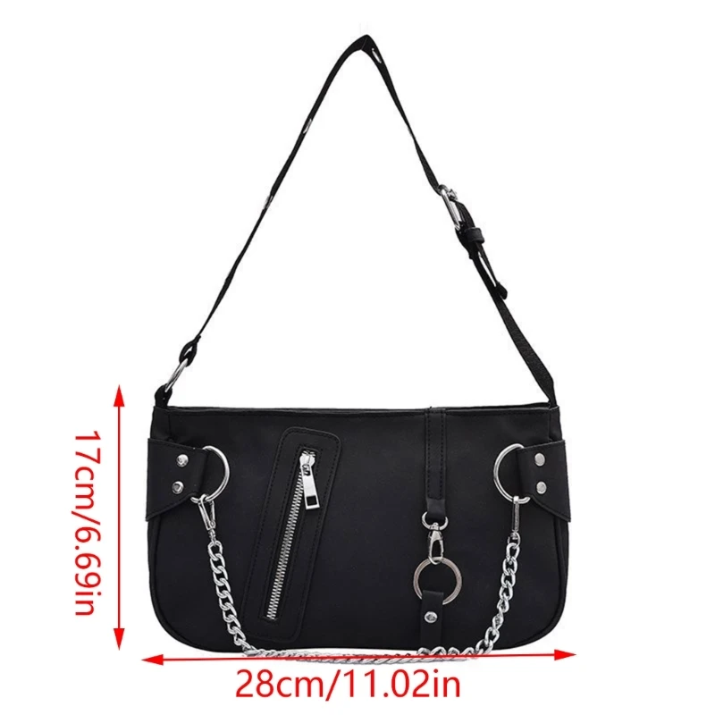 Women's Chain Crossbody Bags All-matching Underarm Bags Small Travel Hobo Purses