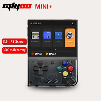 MIYOO Mini Plus Tragbare Retro Handheld Spielkonsole 3,5-zoll IPS HD Bildschirm kinder Geschenk Linux System Klassische gaming Emulator