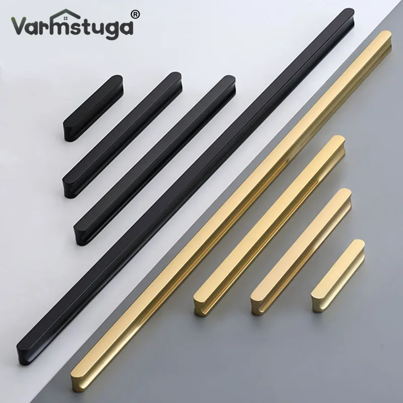 Aluminum Alloy Kitchen Cabinet Door Knobs Handles Drawer Pulls Furniture Hardware