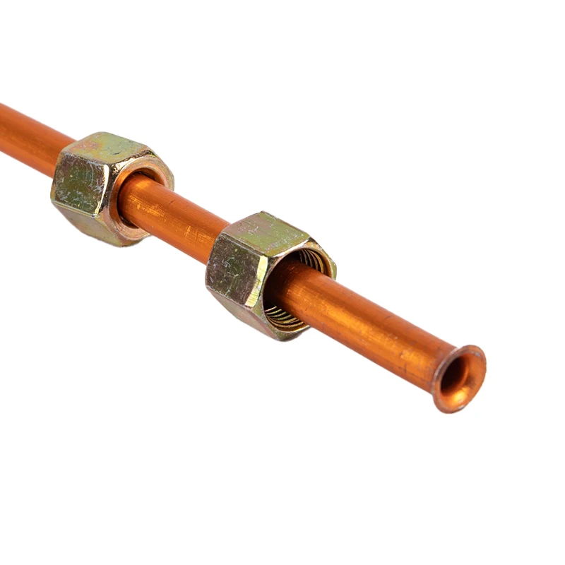 1PC High Quality G1/8 200mm Hex Nut Air Compressor Copper Exhaust Tube Replacement Hex Nut Copper Air Pipe Oil Pump Parts