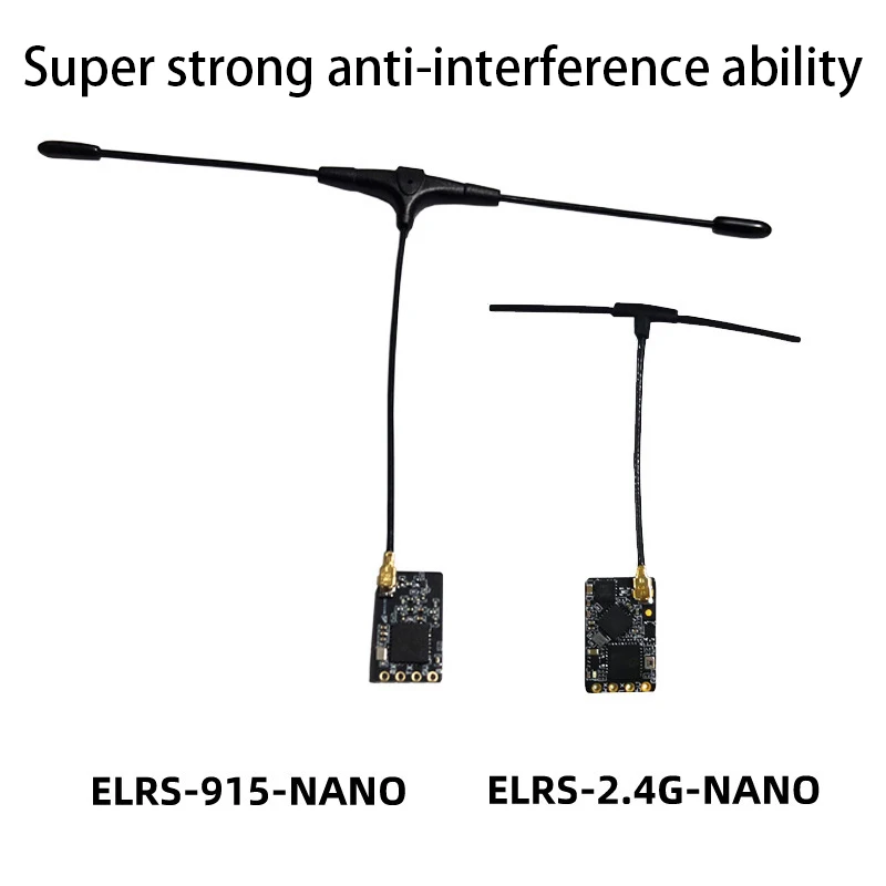 

Приемник ELRS 915 МГц/2,4 ГГц NANO ExpressLRS с антенной T-типа, поддержка Wi-Fi, обновление для радиоуправляемых FPV, запчасти для квадрокоптеров