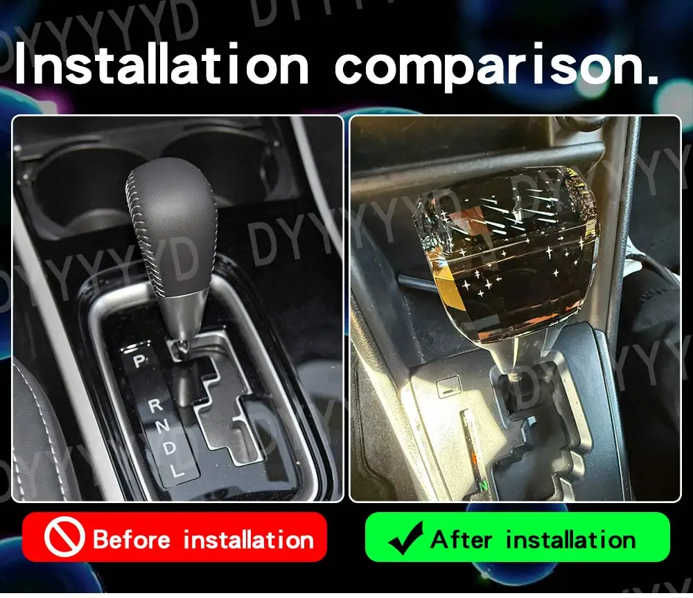 Gear Shift Knob For Mitsubishi OUTLANDER ASX EX l200 2022 Car Automatic Leather
