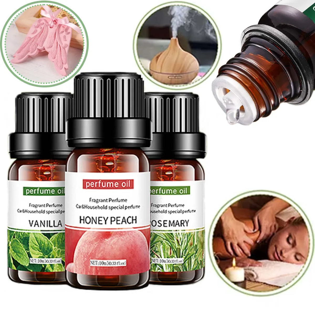 Aromatherapy Lavender Rose Essential Oil for DIY Soap and Candle Making, Wholesale 10mL