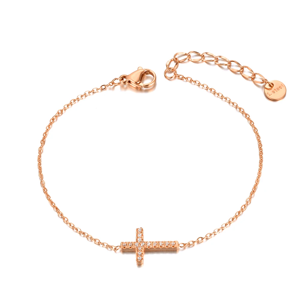 Stainless Steel Cross Faith Bracelet