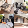 Kitchen Storage Bag Glass Cup Rack Cooking Plate Soup Spoon Case Dish Fabric Holder Travel Kitchen Accessories Shelf Organizer 5