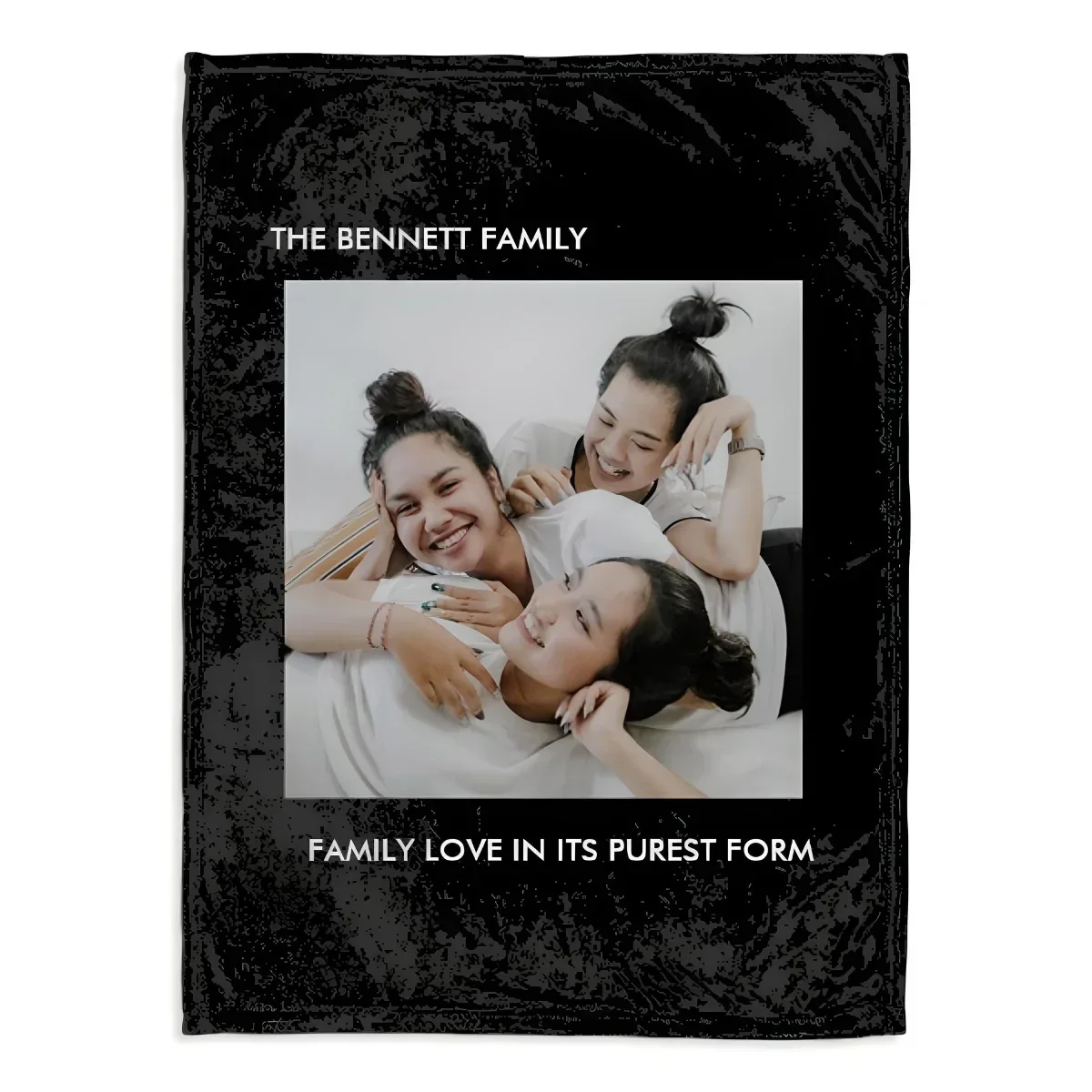 Personalized Photo Collage Blanket - Custom Text and Image Throw, Perfect Birthday Gift