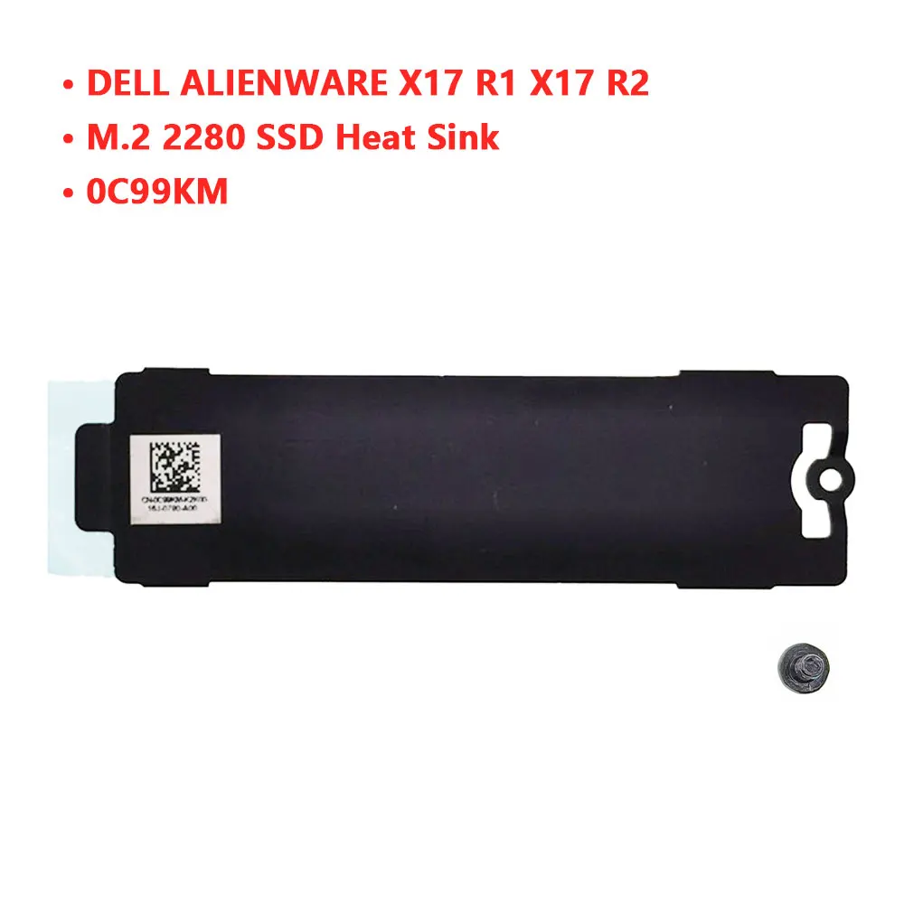 For Dell Alienware X17 R1 X17 R2 laptop M.2 NVME 2230 2280 SSD Hard Drive Mounting Bracket Heatsink Heat Sink 0XR11G 0C99KM