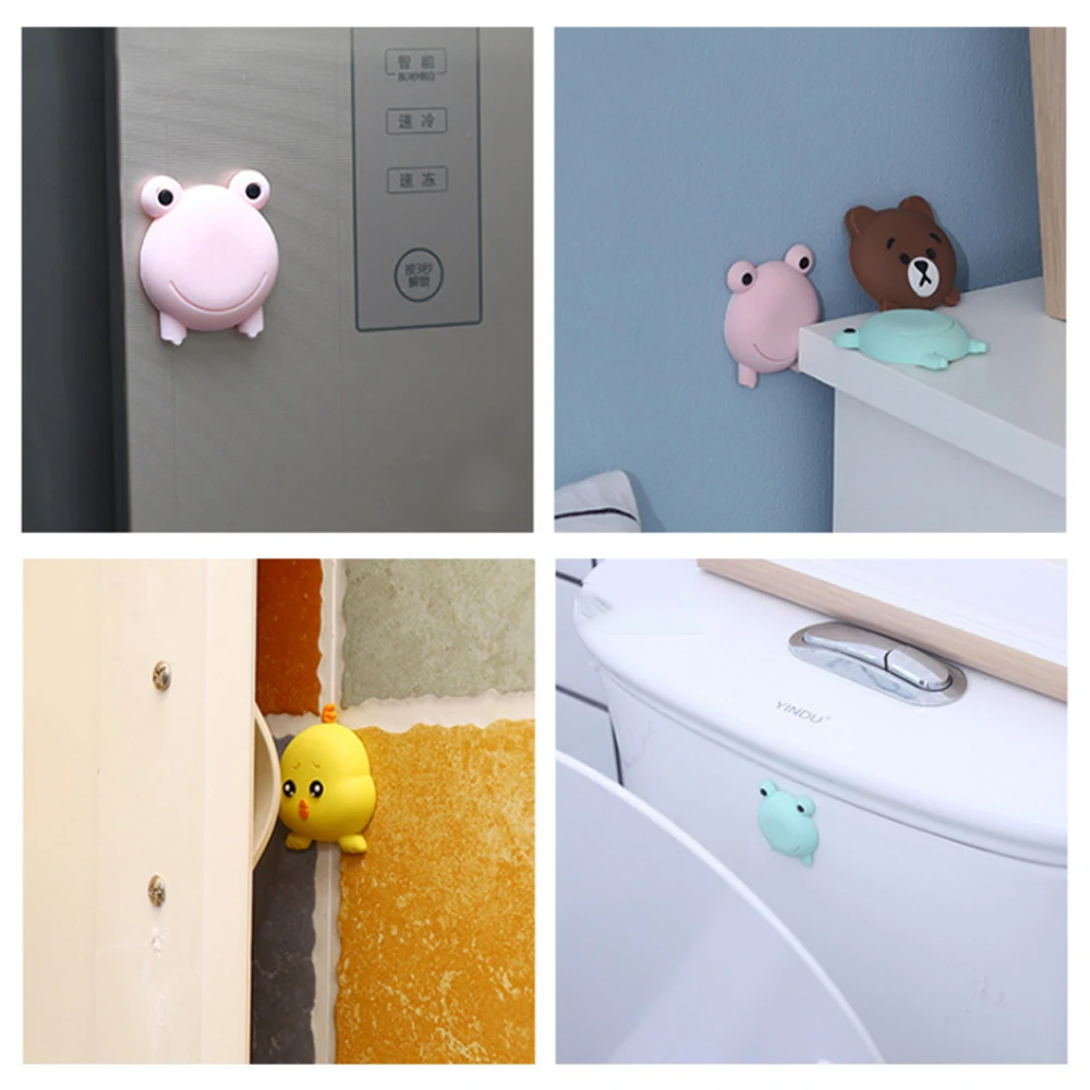 Silicone Door Stopper Mute Silicone Door Stopper Crash Pad Doorknob Deurstopper Protection Self Adhesive Wall Sticker Door Handle Buffer Bumper Guard door stopper,silicone door stopper,door stopper bumpers