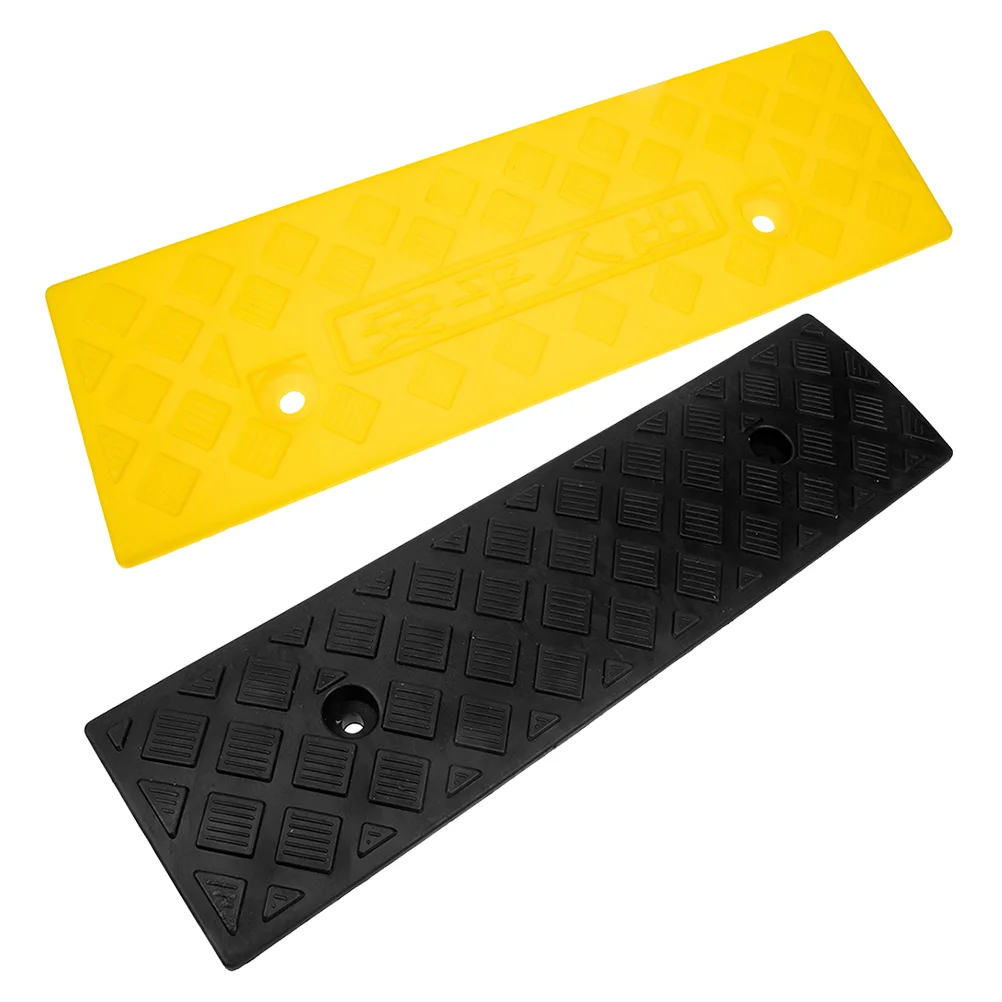 

2 Pcs Car Ramps Stair Carpet Treads Truck Curb Slope 49.5X13CM Loading Dock Garage Rubber Bike Vehicle Shed