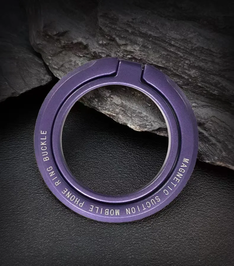 Magnetic Ring Phone Holder with Foldable Grip Stand and Portable Support