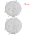 12pcs round white