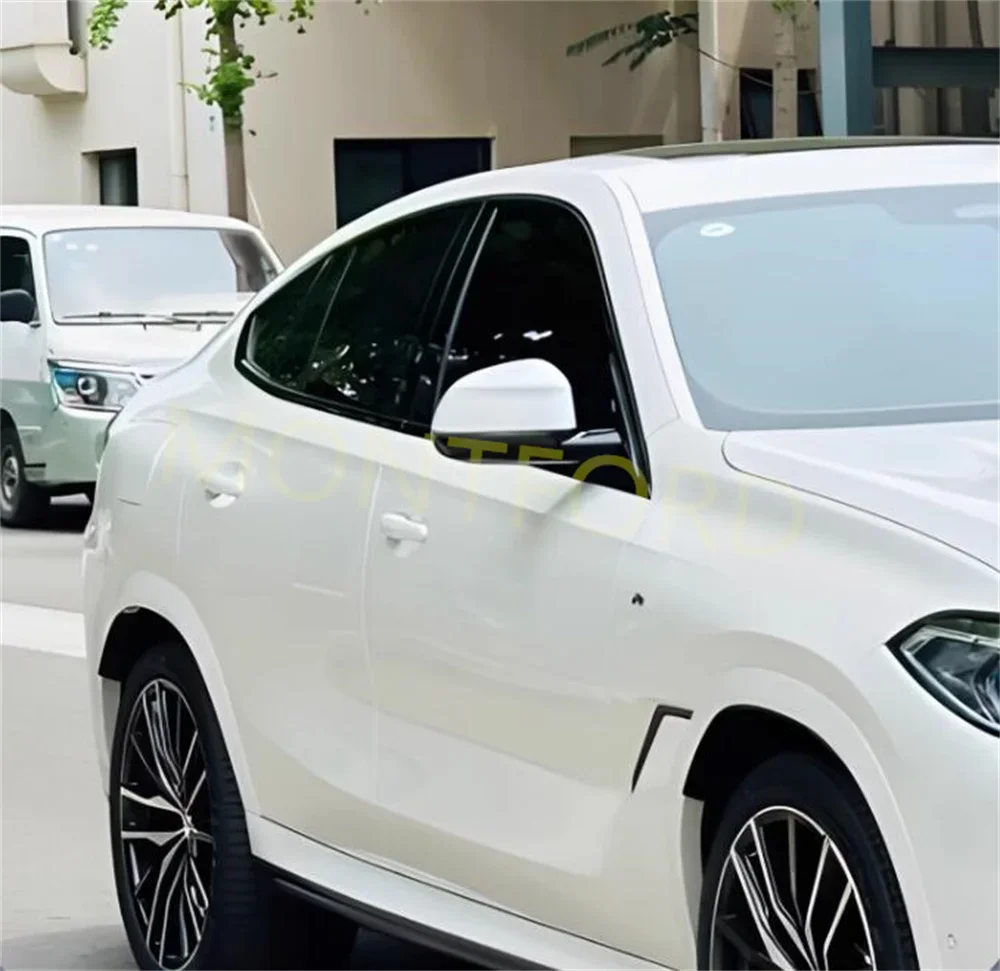 스테인레스 스틸 자동차 문짝 전체 창문 프레임 창문 틀 몰딩 트림 커버, BMW X6 E71 F16 G06 2008-2022 (검정색 실버)