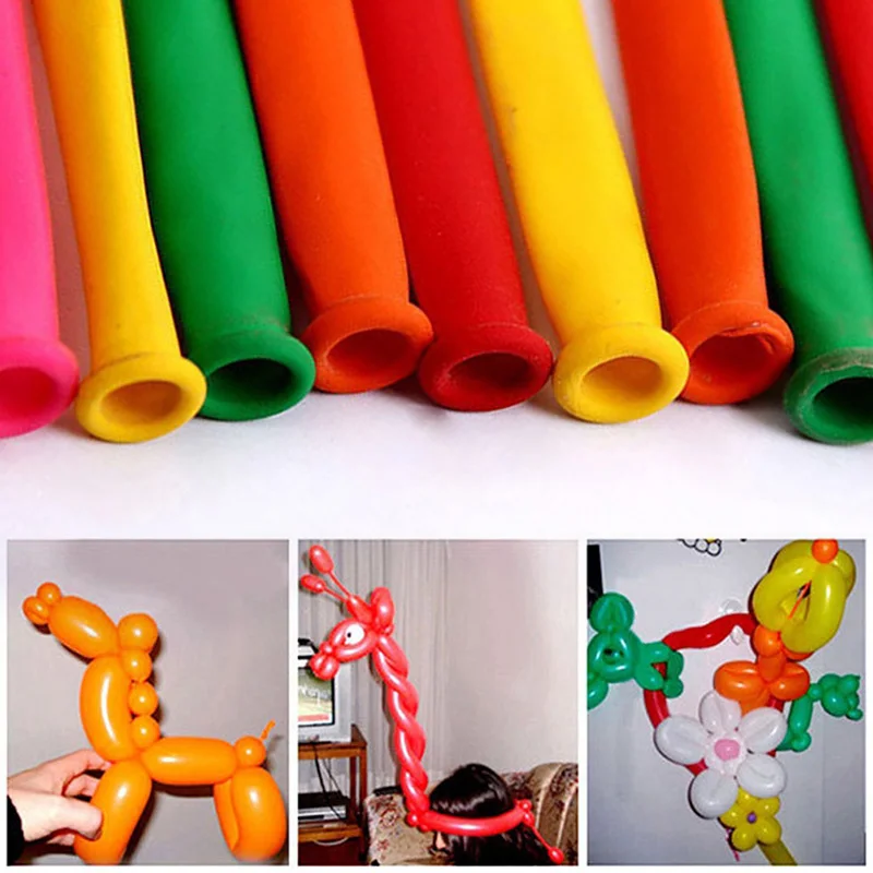 200pcs/lot Long Stick Twisting Balloons for Modeling Balloon Animals Making Weddings Birthdays Holiday Party Decoration latex balloon birthday balloon set birthday balloons party balloon set birthday party decoration set