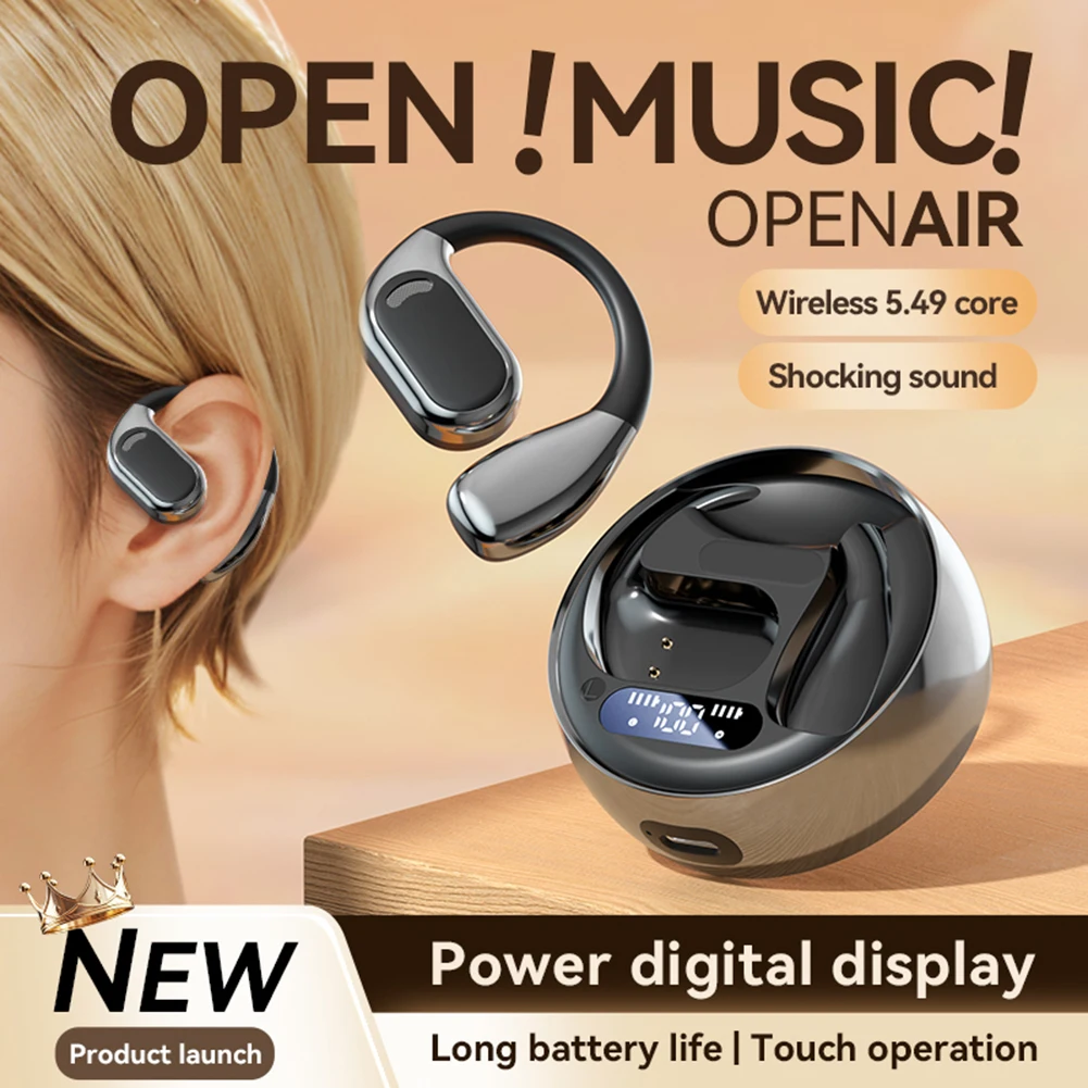 M76 Language Translator Earbuds 144 Language Real-time Two-Way Bluetooth-Compatible 5.4 Wireless Device Translation Earphones