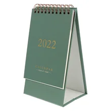 

1Pc 2022 Desktop Calendar Simple Fresh Style Desktop Placing Calendar for Office