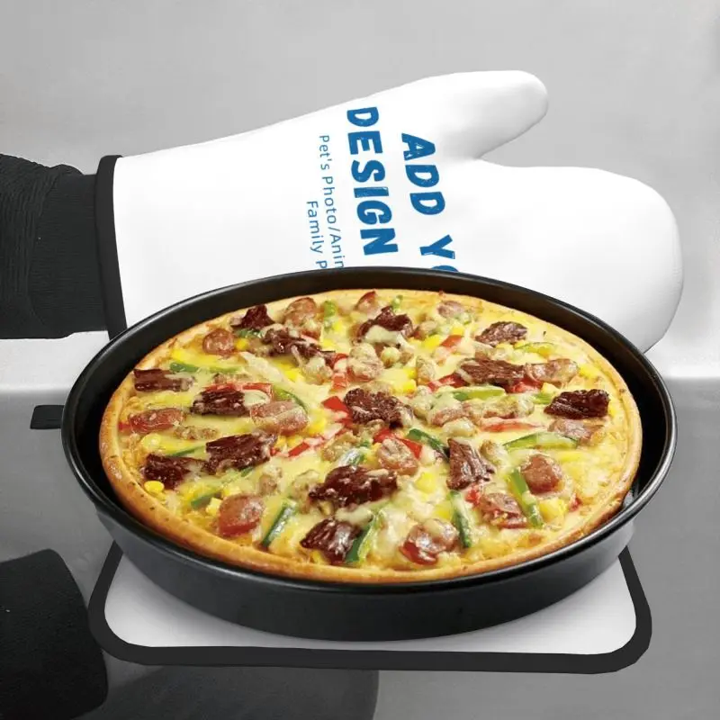 pet personalized pattern Baking Gloves Oven Mitts Microwave Glove Kitchen Pad Cooking Tools Insulation Glove