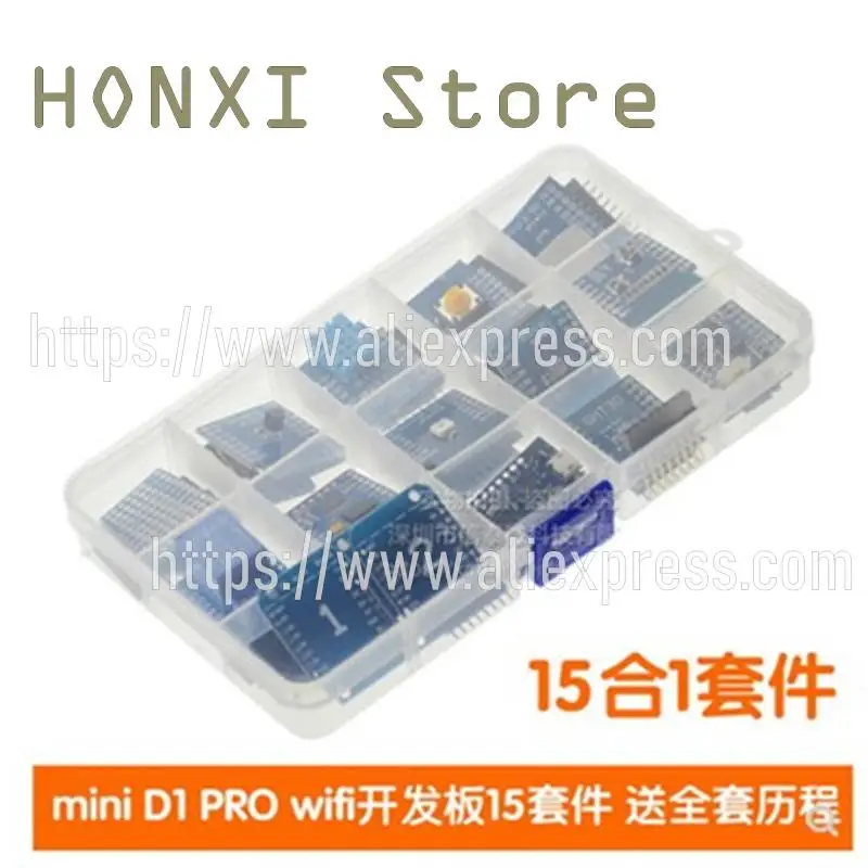 

1PCS Mini D1 PRO wifi ESP8266 development board 15 learning suite compatible NodeMcu Lua