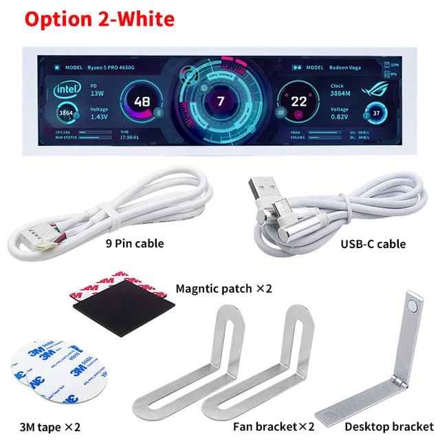 8.8 インチ IPS USB セカンダリ スクリーン Type-C PH