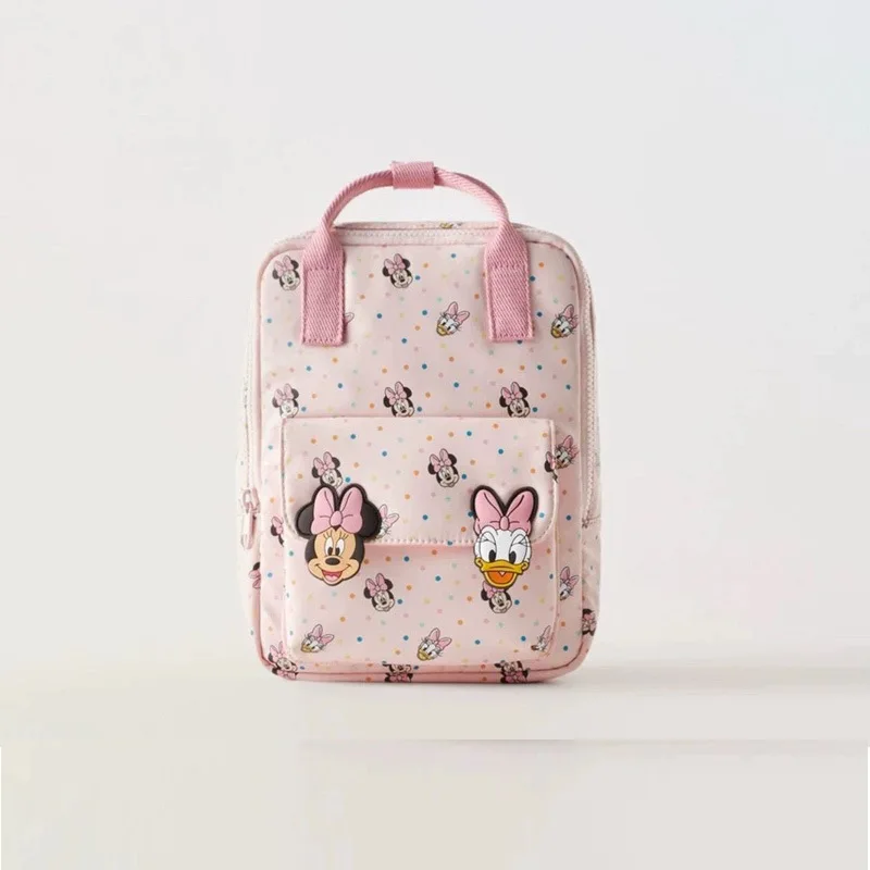 

Disney new children's backpack Minnie Mouse print shoulder bag boys and girls cartoon schoolbag