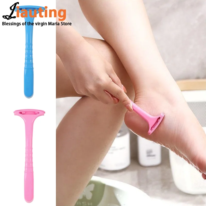 Dead Skin Scraper Professional Handle Dead Skin Calluses Removal Scraper Feet Care Nursing Plastic Portable Pedicure Massage Tool Beauty-health