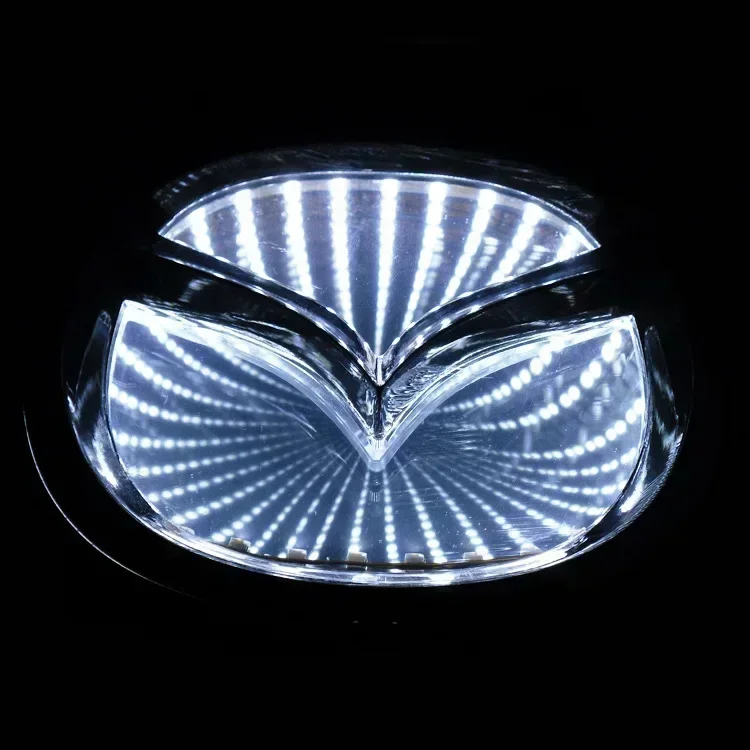 LED Badge Car Rear Front Light Emblem Logo Decoration for Mazda 2