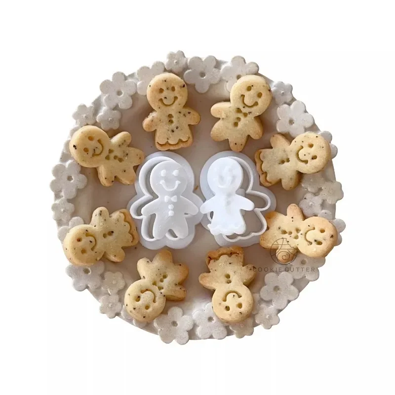 Description Picture 2 of itemChristmas Mini Gingerbread Man Cookie Mold Mini Fondant Cake Cutter Baking Tool Small Size Cookie Cake Decoration Tools