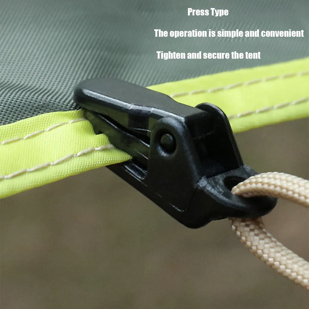 1/5/10pcstarpaulin Clip Tent Canopy Clip Buckle Outdoor Wind Rope ...