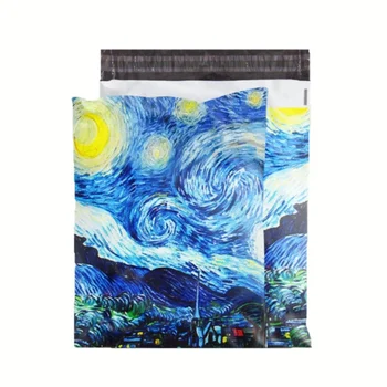 100PCS Poly Mailer Adhesive Envelope Shipping Bag DIY Garment T-shirt Dress Jacket Bra Christmas Toys Gift Packaging Pouches 1